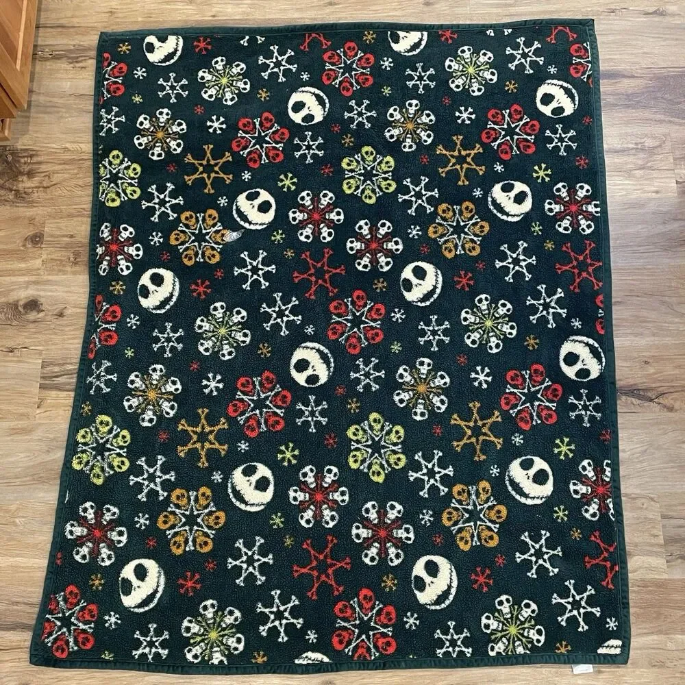 Disney Nightmare Before Christmas Sherpa Fleece Throw 50in x 60in